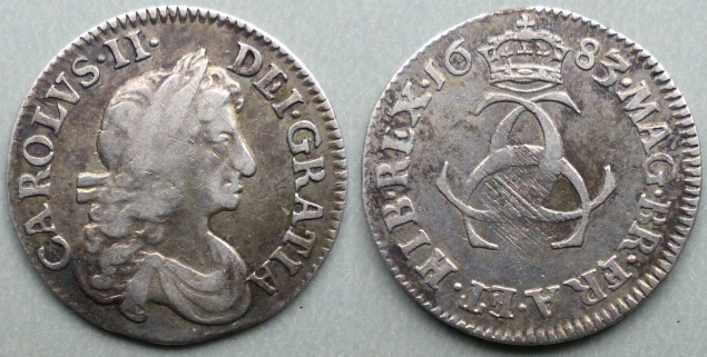 Charles II 1683 threepence